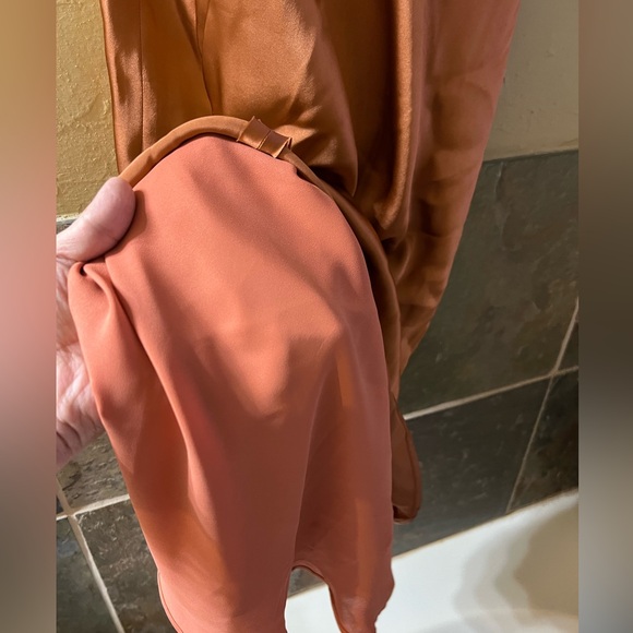 NWT L'AGENCE Jodie Silk Slip Dress In Dusty Rose Size 10 - Picture 11 of 11